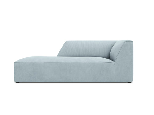 Micadoni linker meridiaan Ruby ribfluwelen, lichtblauw - 180x93x69cm