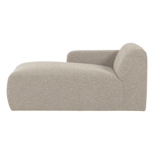 WOOOD chaise longue bank links Mojo Base - Bouclé - Beige - 74x112x162