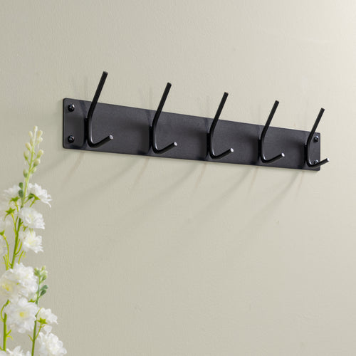 Spinder Design kapstok Fusion 5 - Zwart - 5 haken - vtwonen shop