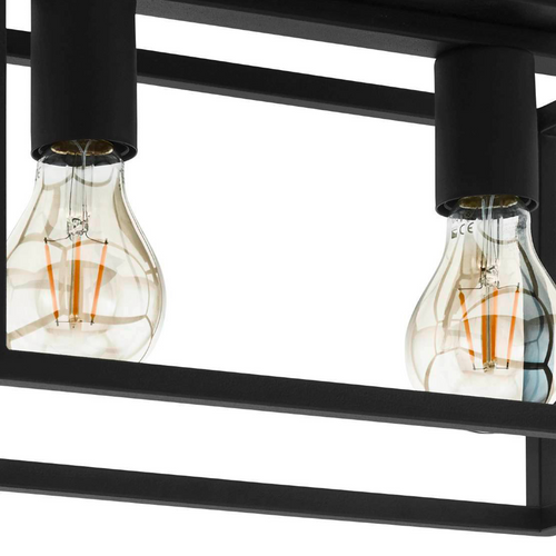 EGLO plafondlamp Eldrick - e27 - 40 cm - zwart