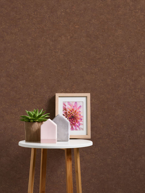 Livingwalls behang betonlook bruin - 53 cm x 10.05 m - AS-377441