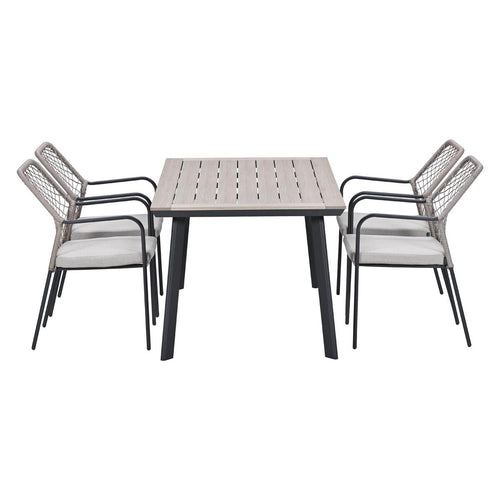 Garden Impressions Tuinset Ross sand 5-delig - Penedo tuintafel 160x90 cm