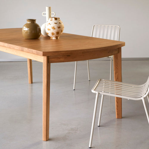 Tikamoon Massief eiken uitschuifbare tafel voor 6/12 personen - Naturel - vtwonen shop