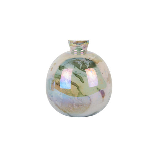 Present Time vaas Melange Bottle - groen - Ø23cm - vtwonen shop