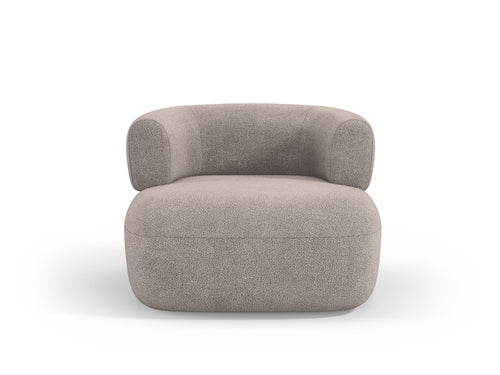 Micadoni Fauteuil Jenny boucle, lichtbruin - 88x90x73cm