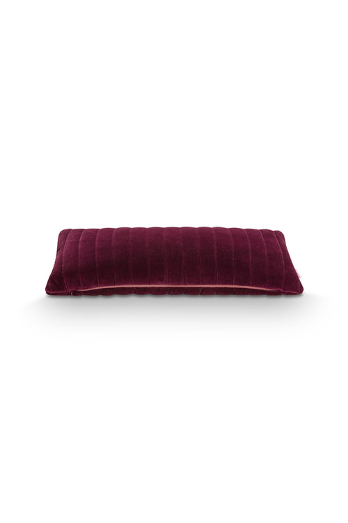 vtwonen Sierkussen Quilted- Burgundy - 30x70cm - vtwonen shop