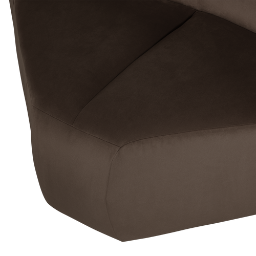 WOOOD hoekelement Mojo - Velvet - Bruin - 74x110x110