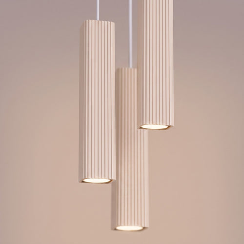 Sollux Lighting Hanglamp RAYO 3P beige - 20x20x108cm