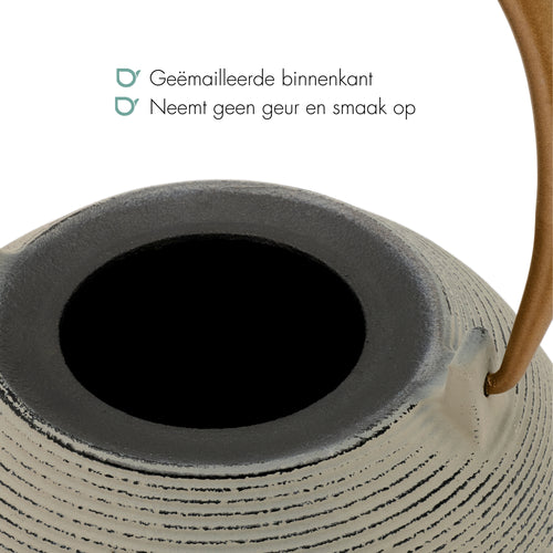 Bredemeijer - Theepot Sakura 1,2L gietijzer grijs