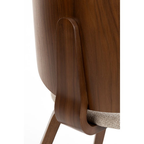 Housecraft Living Walden Eetkamerset | Eettafel en 4 Stoelen Hout Walnootbruin