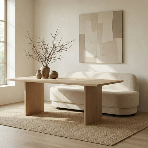 DÉJA Living Eetkamerbank Moose - Beige Stof - 200x72x85cm