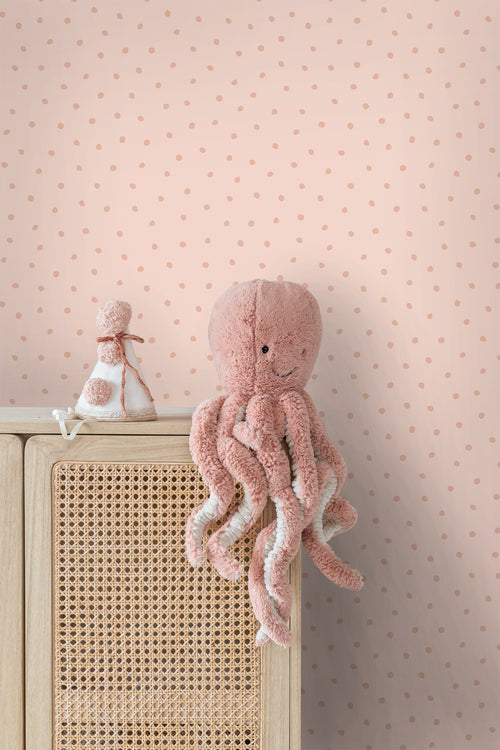 ESTAhome behang stippen roze - 53 cm x 10.05 m - 139723 - vtwonen shop