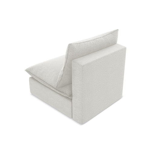 LaMiaSofa Bankmodule midden Ravenna - bouclé - wit - 75x90x77