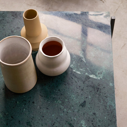 Tikamoon Massief acacia en marmeren salontafel - Naturel