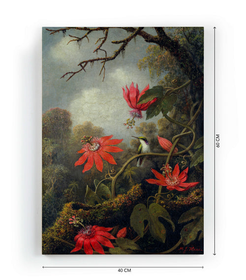 Canvas 60x40 Afdruk Passiebloem