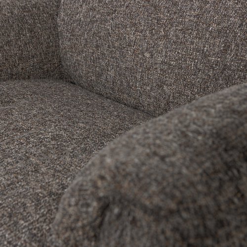 WOOOD draaifauteuil Baggy - Geweven Stof - Warmgrijs Melange - 81x104x84 - vtwonen shop