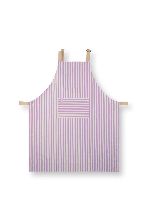 Pip Studio - Schort Stripes - Lila - 72x89,5 cm