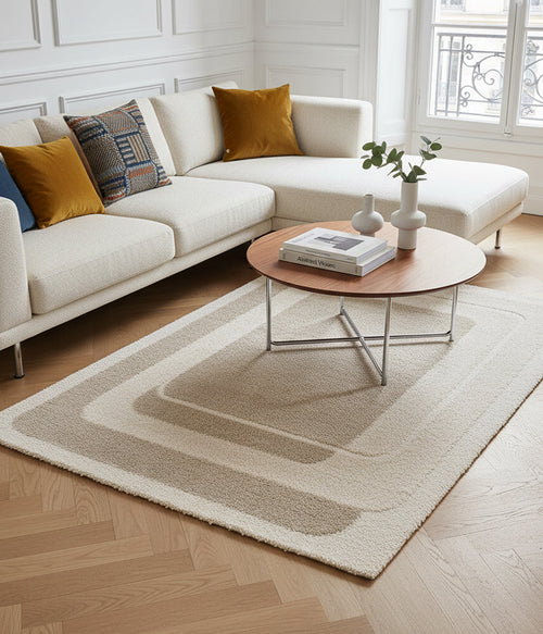 AFK Living vloerkleed Mireo - Zacht comfort voor elke dag en OEKO-TEX® Standard 100 gecertificeerd. - beige - 200x290 cm