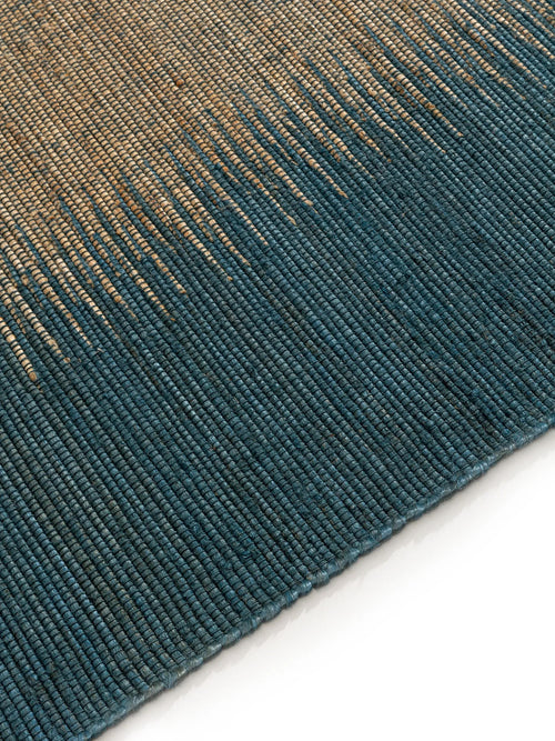 benuta jute vloerkleed Tulsi - blauw - 200x300 cm