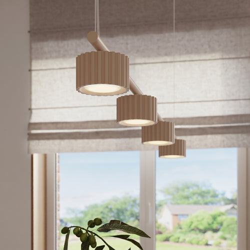 Sollux Lighting Kroonluchter AURA 4 beige Gx53 - 122x10x208cm