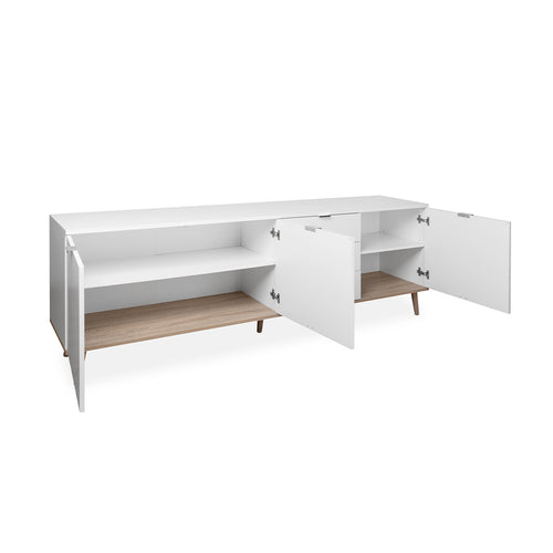 CALICOSY - Lage Buffetkast COPENHAGUE - Wit - 40x200x68 cm