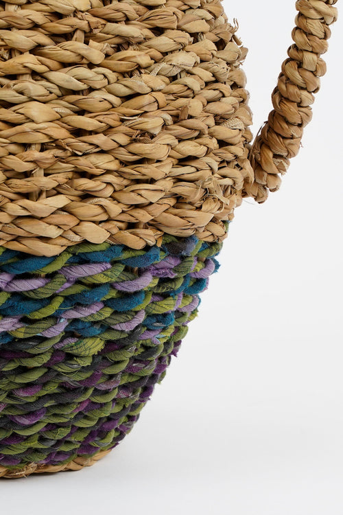 Mica Decorations Cambridge Decoratieve Vaas - H35 x Ø23 cm - Zeegras - Groen