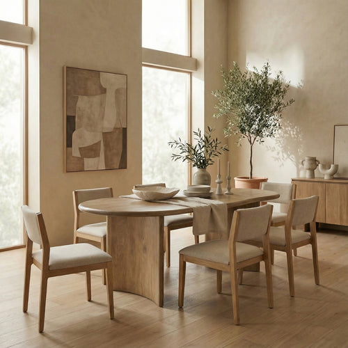 DÉJA Living Eettafel Tornio - Organisch Naturel Hout - 240x110x76cm