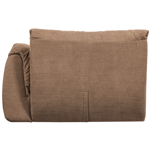 WOOOD 1-zits met arm rechts Baggy - Geweven Chenille - Bruin - - vtwonen shop