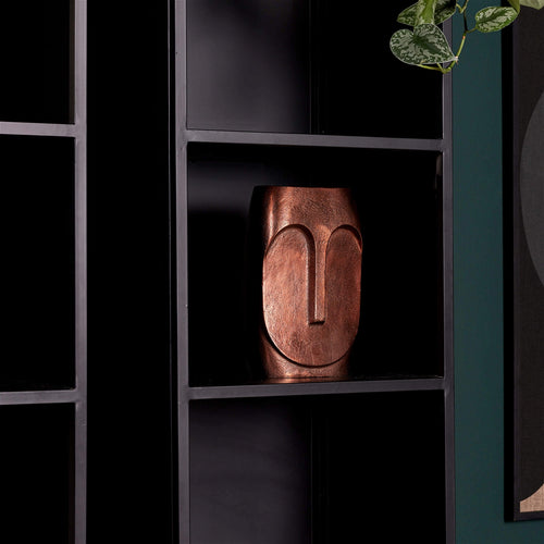 StarFurn Boekenkast Oakland - Zwart Hout - 50x40x200cm - vtwonen shop