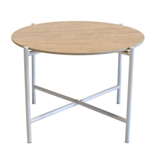 Giga Meubel Salontafel Abano - Wit Metaal - Sintered Stone - Set van 2 - vtwonen shop