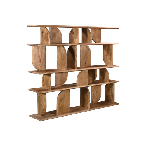 Giga Meubel Wandkast Solis - Mangohout - Naturel - 170x35x140cm - vtwonen shop