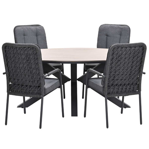 Garden Impressions tuinset Aleria - Tulli - Napoli sand - 180x115x75 cm - 5-delig