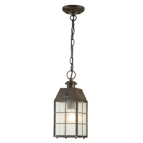 Elstead Hinkley Nantucket Hanglamp voor buiten, verouderd messing, IP44