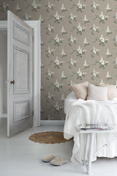 Borastapeter behang bloemen bruin - 53 cm x 10.05 m - 660377 - vtwonen shop