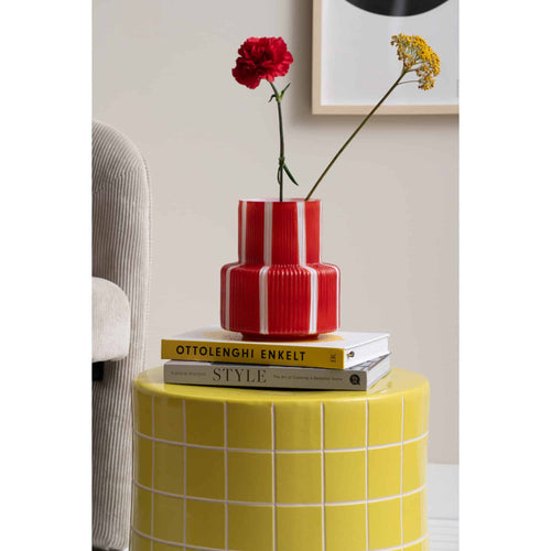 Present Time vaas Raydo Retro - rood - Ø18cm