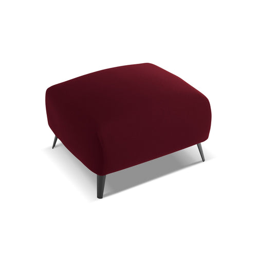 LaMiaSofa Poef Genova - velours - bourgondië - 65x65x44