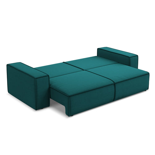 LaMiaSofa 3-zits slaapbank Livorno - velours - marien - 255x105x85