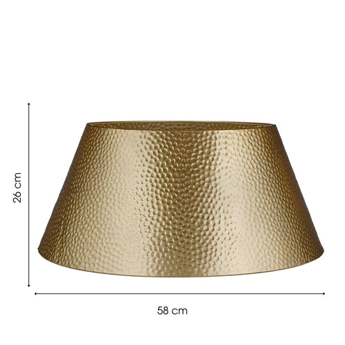 Mica Decorations Kerstboomrok L58 x B38 x H26 cm - Kerstboommand - Goud - Ijzer