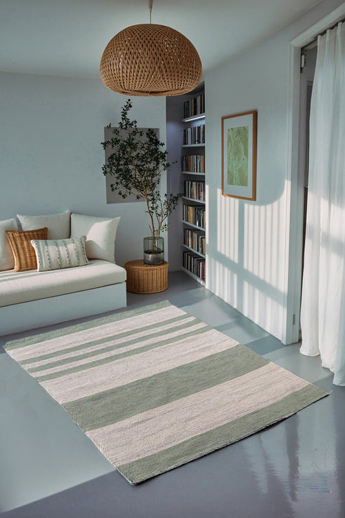 AFK Living vloerkleed Tiago - handgemaakt - Gerecycled katoen - 140 x 200 cm - vtwonen shop