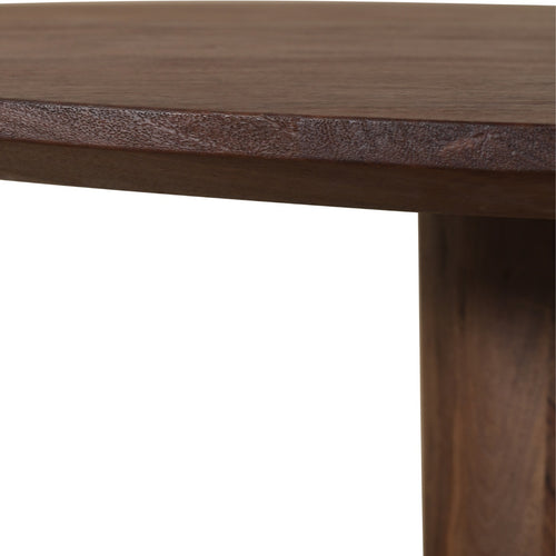 DÉJA Living Eettafel Xàtiva - Rond Donkerbruin Hout - 130x130x76cm