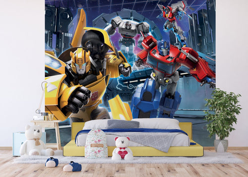 Sanders & Sanders fotobehang Transformers geel, rood en blauw - 270 x 300 cm - 601190