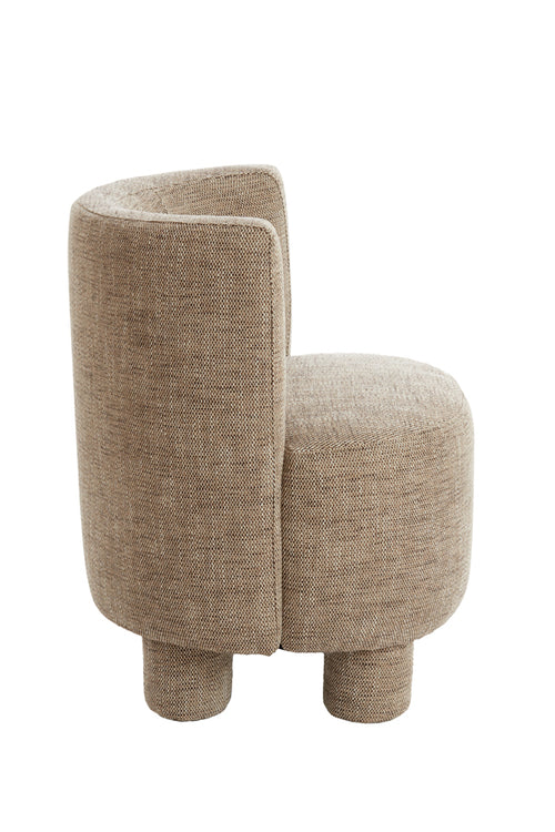 Light & Living stoel KAMOVA - Ø65x78cm - bruin - vtwonen shop