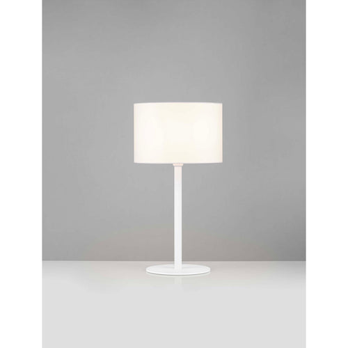 Nova Luce SIBNIA Tafellamp met ronde kap, zandwit, E27 fitting, 1x12W