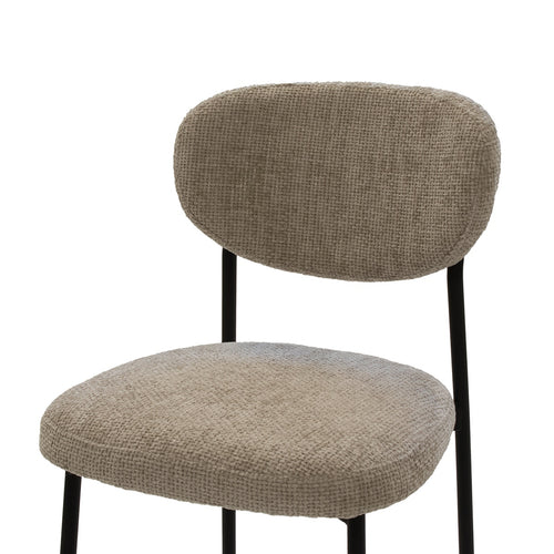 Giga Meubel Barstoel Vajen - Stof/Metaal - Beige - Set van 2 - vtwonen shop