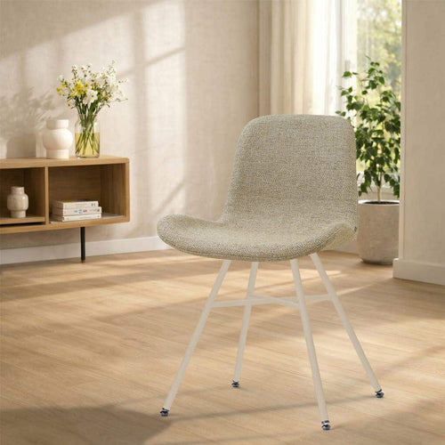Nolon Noa-Fé eetkamerstoel taupe melange - beige onderstel