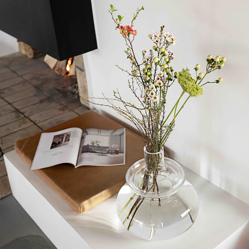 Zone Denmark Inu Ronde Glazen Vaas - 25 x 23 cm - vtwonen shop