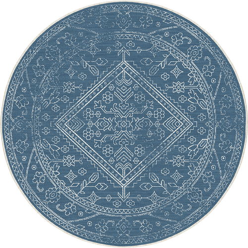 Rond buitenkleed Nova blauw - Interieur05 - 200 x 200 cm - vtwonen shop