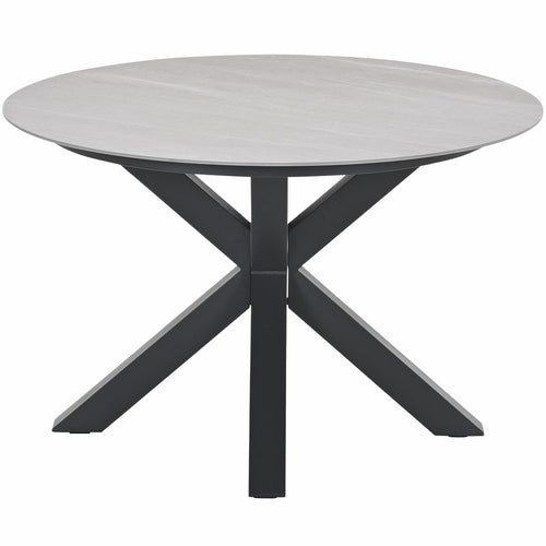 Garden Impressions tuintafel Duuk Napoli sand - Ø120 cm