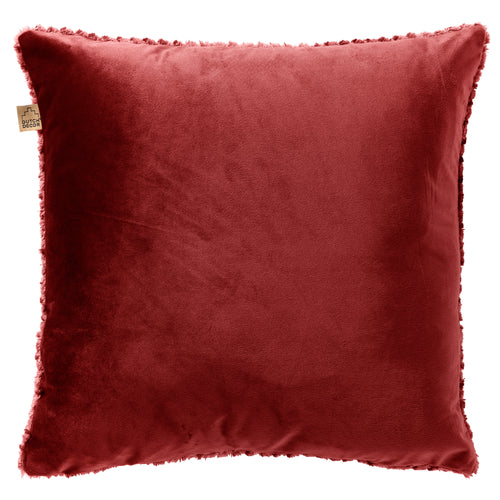 MICK - sierkussen 45x45 cm - fluffy - Merlot - rood