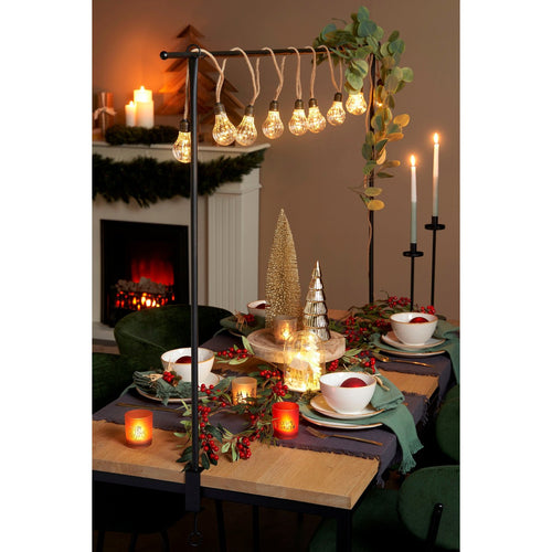 Mica Decorations Tafelklem - H110 x L223-250 cm - Metaal - Zwart